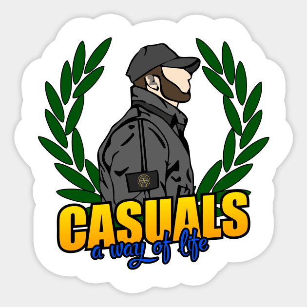 Casuals Hooligans Sticker by RomaChornei